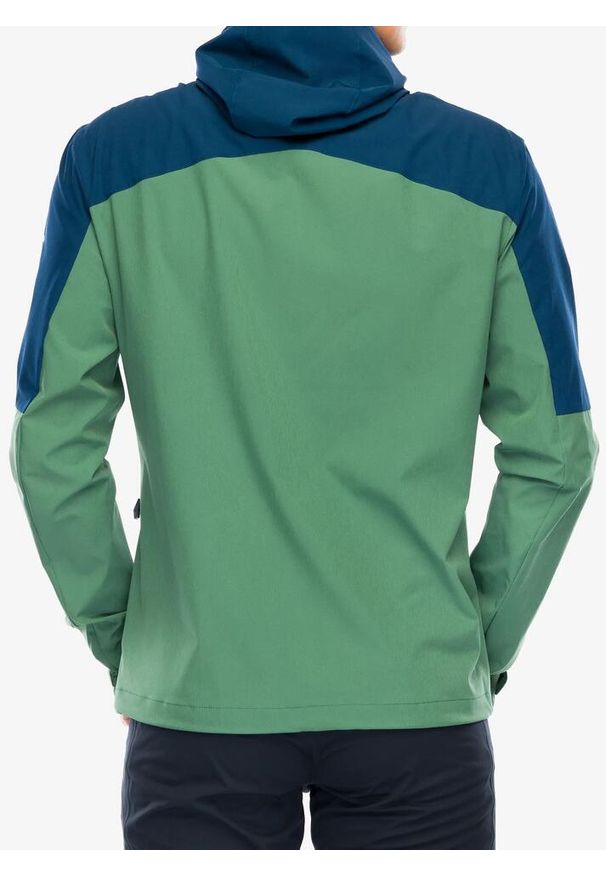Kurtka softshell męska Vaude Elope Wind Jacket. Kolor: zielony. Materiał: softshell. Sport: turystyka piesza