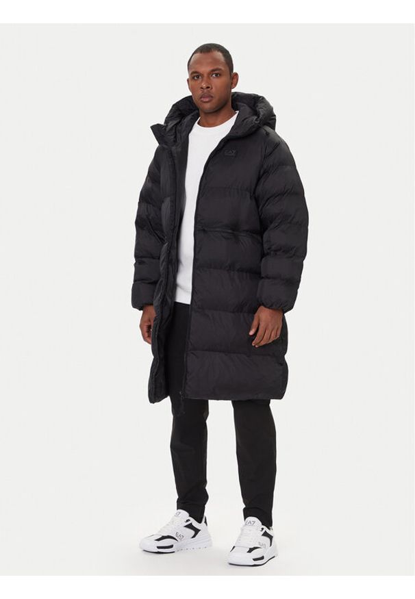 EA7 Emporio Armani Płaszcz zimowy 7M000695 AF15956 UC001 Czarny Relaxed Fit. Kolor: czarny. Materiał: syntetyk. Sezon: zima
