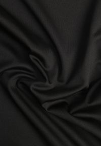 Renee - Czarny Klasyczny T-shirt o Gładkim Wykończeniu Rhethine. Kolor: czarny. Materiał: jeans, zamsz. Długość: krótkie. Wzór: gładki. Styl: klasyczny #8