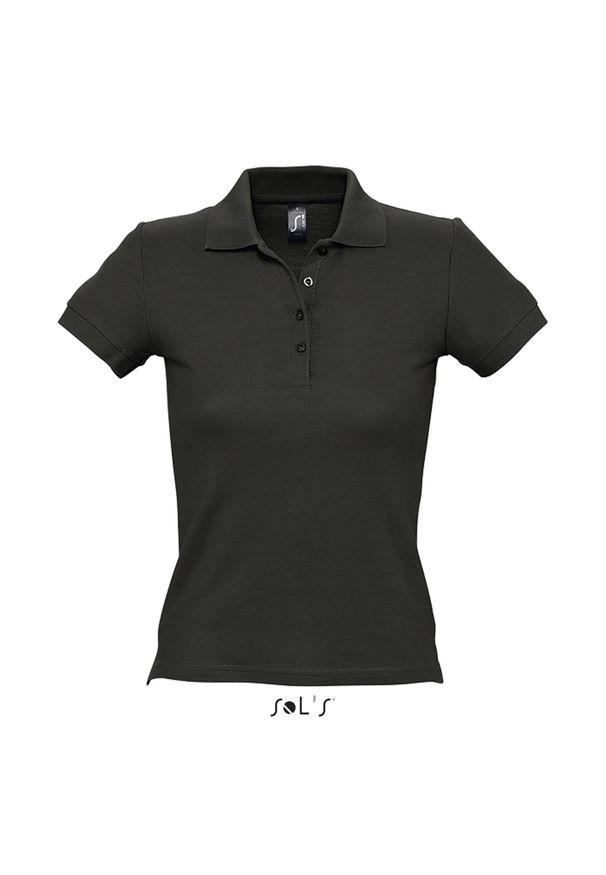 SOL'S - Polo Sol's People. Typ kołnierza: polo. Kolor: czarny