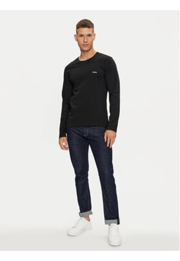 BOSS - Boss Komplet 3 longsleeve 50492321 Czarny Regular Fit. Kolor: czarny. Materiał: bawełna. Długość rękawa: długi rękaw
