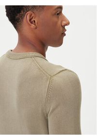 Aeronautica Militare Sweter 252MA1610UL00556 Khaki Regular Fit. Kolor: brązowy. Materiał: bawełna #4