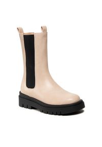 Pieces Sztyblety Pctia Chelsea Boot 17124312 Beżowy. Kolor: beżowy. Materiał: skóra #6