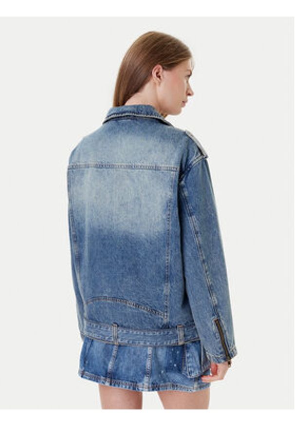 Guess Kurtka jeansowa W5YN70 D4XYZ Niebieski Regular Fit. Kolor: niebieski. Materiał: bawełna