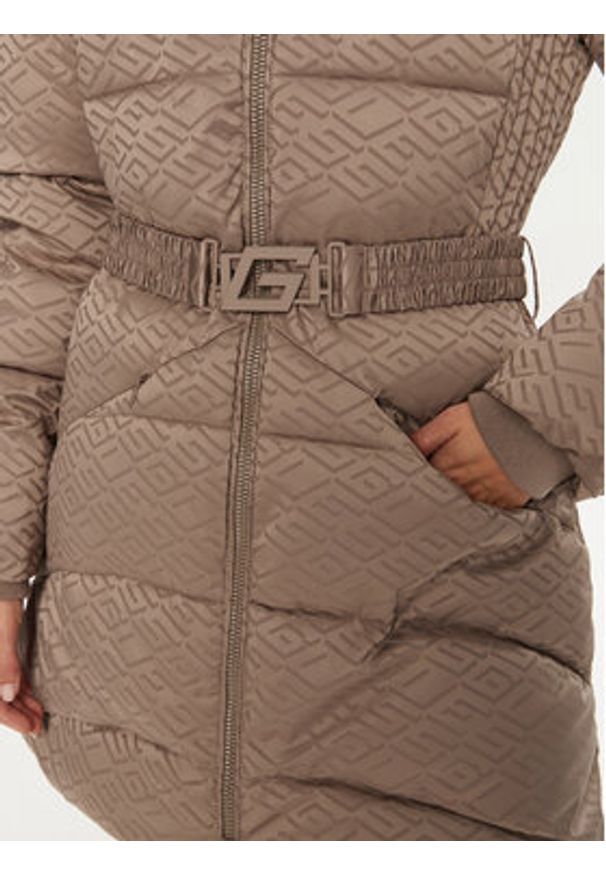 Guess Płaszcz zimowy Seline W4BL58 WGL72 Brązowy Regular Fit. Kolor: brązowy. Materiał: syntetyk. Sezon: zima