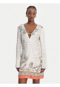 Just Cavalli Sukienka codzienna 80PAO948 NS846 Kolorowy Regular Fit. Okazja: na co dzień. Materiał: wiskoza. Wzór: kolorowy. Typ sukienki: proste. Styl: casual #1