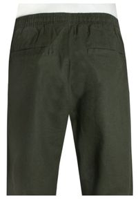 Lniane Spodnie Idealne na Lato - Brave Soul - Khaki. Kolor: brązowy. Materiał: bawełna, len. Sezon: lato. Styl: klasyczny, wakacyjny #2