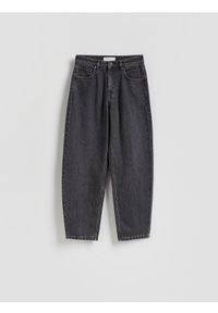 Reserved - Jeansy mom fit - szary. Kolor: szary