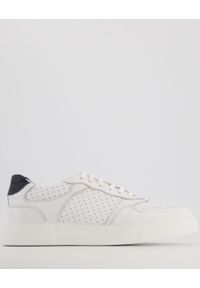 Venezia - BIAŁE SNEAKERSY MĘSKIE 7142ZMB WHITE. Kolor: biały. Materiał: syntetyk, skóra