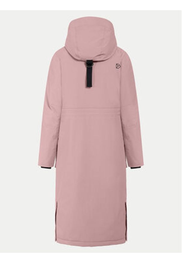 Didriksons Parka Leya 504846 Różowy Relaxed Fit. Kolor: różowy. Materiał: syntetyk
