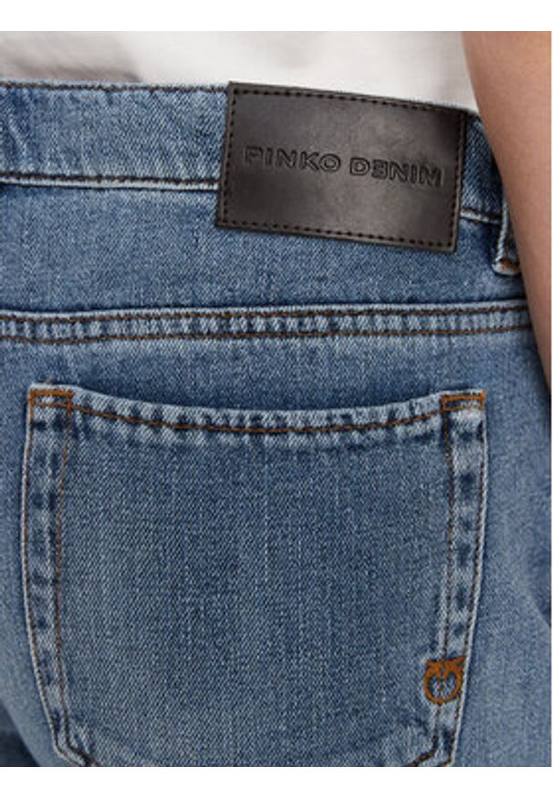 Pinko - PINKO Jeansy Robin 104607 A2E1 Niebieski Straight Leg. Kolor: niebieski