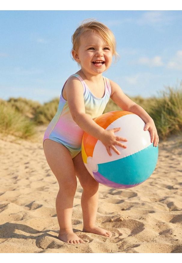 Sinsay - Strój kąpielowy z gradientem w odcieniach tęczy - wielobarwny. Wzór: gradientowy