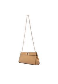 TOMMY HILFIGER - Tommy Hilfiger Torebka Th Modern Clutch AW0AW18727 Brązowy jasny. Kolor: brązowy. Materiał: skórzane #4