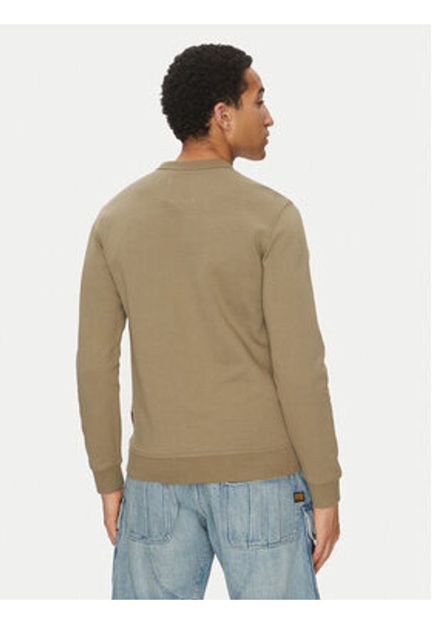 G-Star RAW - G-Star Raw Bluza G-Script D26407-D257 6057 Khaki Regular Fit. Kolor: brązowy. Materiał: bawełna