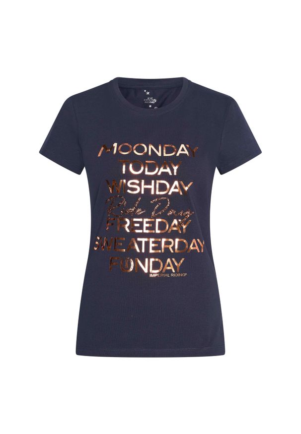 IMPERIAL RIDING - Koszulka damska Imperial Riding Ride Day. Kolor: niebieski