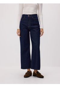 Reserved - Jeansy culotte - granatowy. Kolor: niebieski