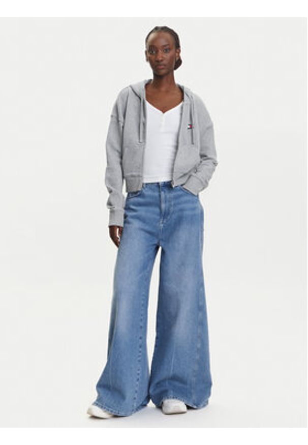 Tommy Jeans Bluza DW0DW21147 Szary Boxy Fit. Kolor: szary. Materiał: bawełna