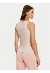Guess Top V4YP06 K8RT2 Écru Regular Fit. Kolor: kremowy. Materiał: wiskoza #2