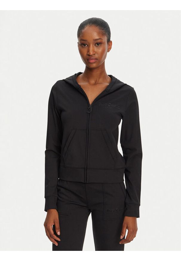 Juicy Couture Bluza Active JCSAS125401 Czarny Slim Fit. Kolor: czarny. Materiał: syntetyk