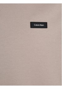 Calvin Klein Polo K10K111196 Beżowy Slim Fit. Typ kołnierza: polo. Kolor: beżowy. Materiał: bawełna #3