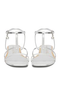 Gino Rossi - GINO ROSSI Sandały CEO-ROSE-LT22866-1 Srebrny. Kolor: srebrny. Materiał: skóra #9