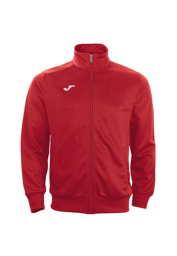 Joma - Męska Dresowa Kurtka Piłkarska Combi. Kolor: czerwony. Materiał: dresówka. Sport: piłka nożna