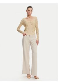 Guess Jeansy W4GA96 WDP85 Beżowy Wide Leg. Kolor: beżowy #5