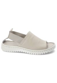Beżowe Sandały Venezia Wygodne Skórzane Obuwie. Okazja: na co dzień. Kolor: beżowy. Materiał: skóra. Styl: casual, elegancki, wakacyjny #5