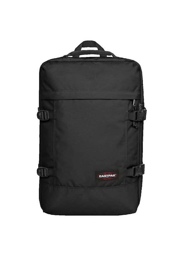 Plecak Eastpak Travelpack 42L czarny, 51x33x23 cm, wegański. Kolor: czarny. Materiał: poliamid. Styl: casual