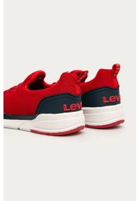 Levi's® - Levi's - Buty dziecięce. Okazja: na spotkanie biznesowe. Nosek buta: okrągły. Kolor: czerwony. Materiał: syntetyk, materiał, guma. Szerokość cholewki: normalna #3