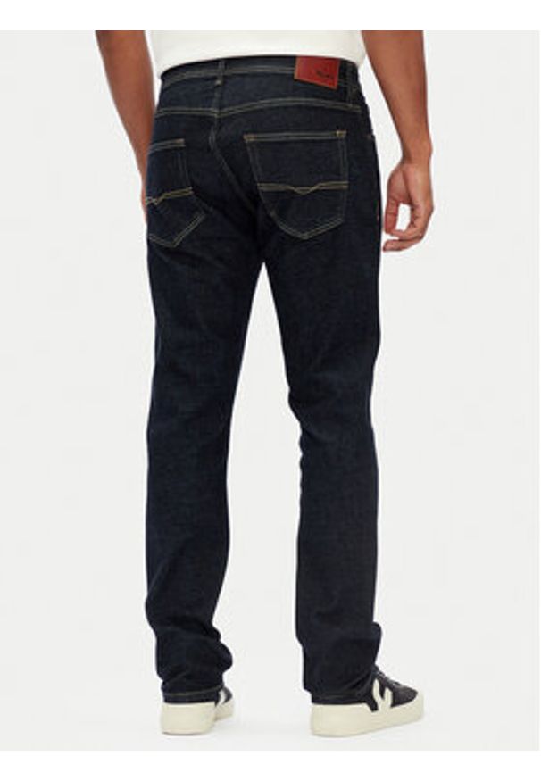 Pepe Jeans Jeansy PM207393 Niebieski Straight Fit. Kolor: niebieski