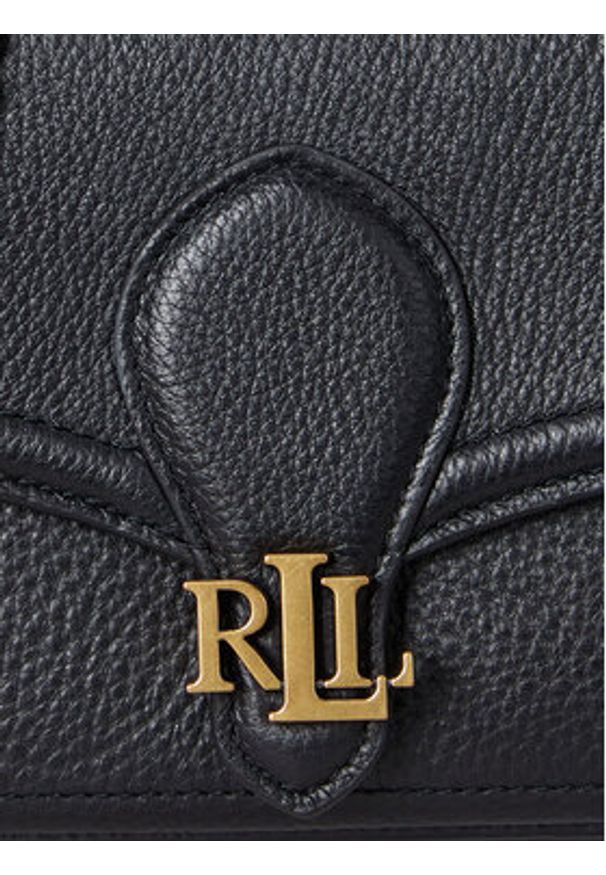 Lauren Ralph Lauren - LAUREN RALPH LAUREN Torebka 432977374001 Czarny. Kolor: czarny. Materiał: skórzane