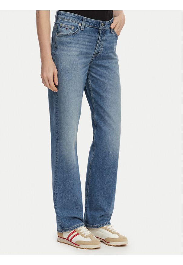 Tommy Jeans Jeansy Sophie DW0DW23581 Niebieski Straight Fit. Kolor: niebieski