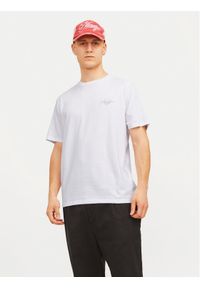 Jack & Jones - Jack&Jones T-Shirt Erris 12256799 Biały Standard Fit. Kolor: biały. Materiał: bawełna