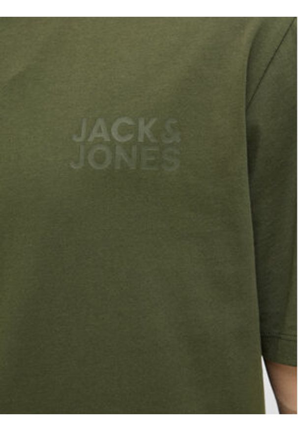 Jack & Jones - Jack&Jones T-Shirt Corp Logo 12151955 Zielony Standard Fit. Kolor: zielony. Materiał: bawełna
