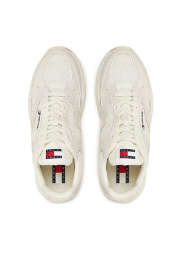 Tommy Jeans Sneakersy The Coney EM0EM01520 Écru. Materiał: materiał