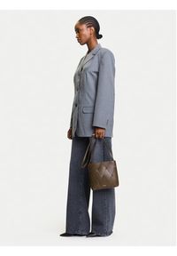 Calvin Klein Torebka Ck Woven Square Crossbody K60K612991 Brązowy. Kolor: brązowy. Materiał: skórzane