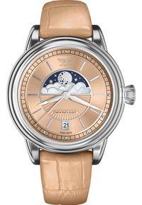 AVIATOR - Zegarek Aviator Zegarek damski Aviator V.1.33.0.259.4 beżowy. Kolor: beżowy #1