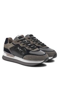 Pepe Jeans Sneakersy PLS60024 Szary. Kolor: szary. Materiał: skóra, zamsz