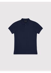 Pako Lorente - PAKO LORENTE – Gładki t-shirt polo w granatowym kolorze. Okazja: na co dzień. Typ kołnierza: polo. Kolor: niebieski. Materiał: bawełna. Wzór: gładki. Styl: casual