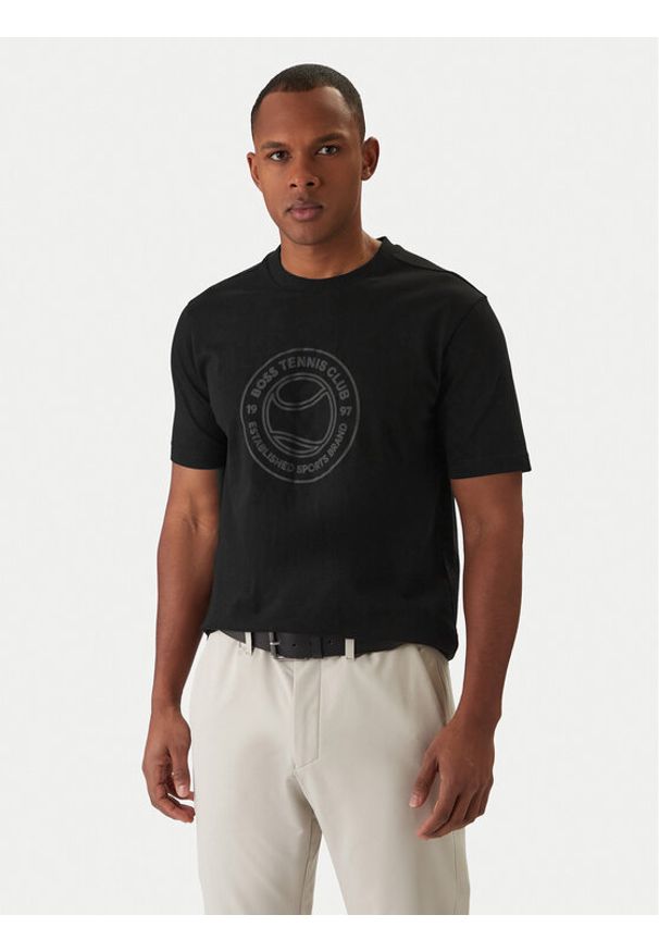 BOSS T-Shirt Join Logo 50553648 Czarny Regular Fit. Kolor: czarny. Materiał: bawełna