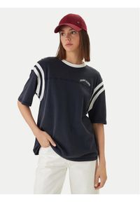 Tommy Jeans T-Shirt DW0DW22307 Granatowy Oversize. Kolor: niebieski. Materiał: bawełna #1