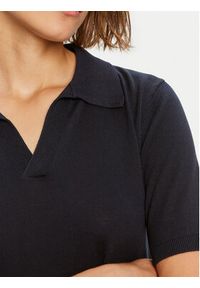 Weekend Max Mara Sweter Roncolo 2425366091 Granatowy Regular Fit. Kolor: niebieski. Materiał: bawełna #3