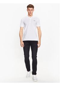 Hugo Polo 50470547 Biały Slim Fit. Typ kołnierza: polo. Kolor: biały. Materiał: bawełna