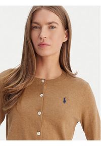 Polo Ralph Lauren Kardigan 211971871007 Beżowy Slim Fit. Typ kołnierza: polo. Kolor: beżowy. Materiał: bawełna #8