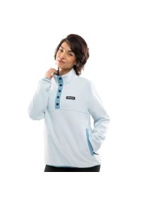 SIROKO - Damska bluza z grubego polaru Sporty zimowe Siroko Nagano-W. Kolor: niebieski. Materiał: polar. Sezon: zima #1