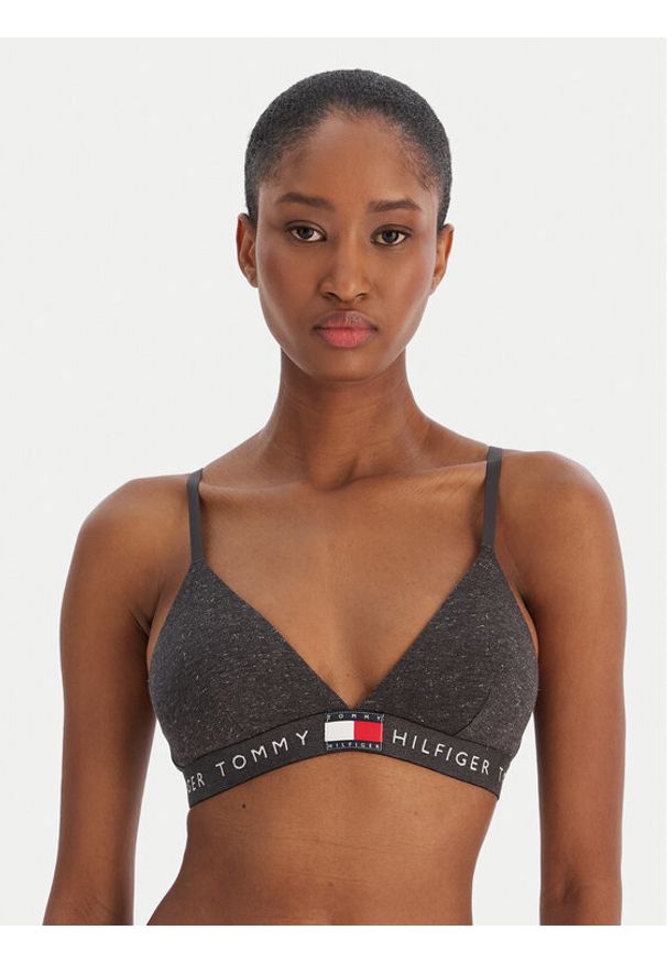 TOMMY HILFIGER - Tommy Hilfiger Biustonosz braletka UW0UW06224 Szary. Kolor: szary. Materiał: bawełna