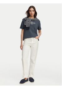 TOMMY HILFIGER - Tommy Hilfiger T-Shirt Crest WW0WW48713 Granatowy Relaxed Fit. Kolor: niebieski. Materiał: bawełna #4