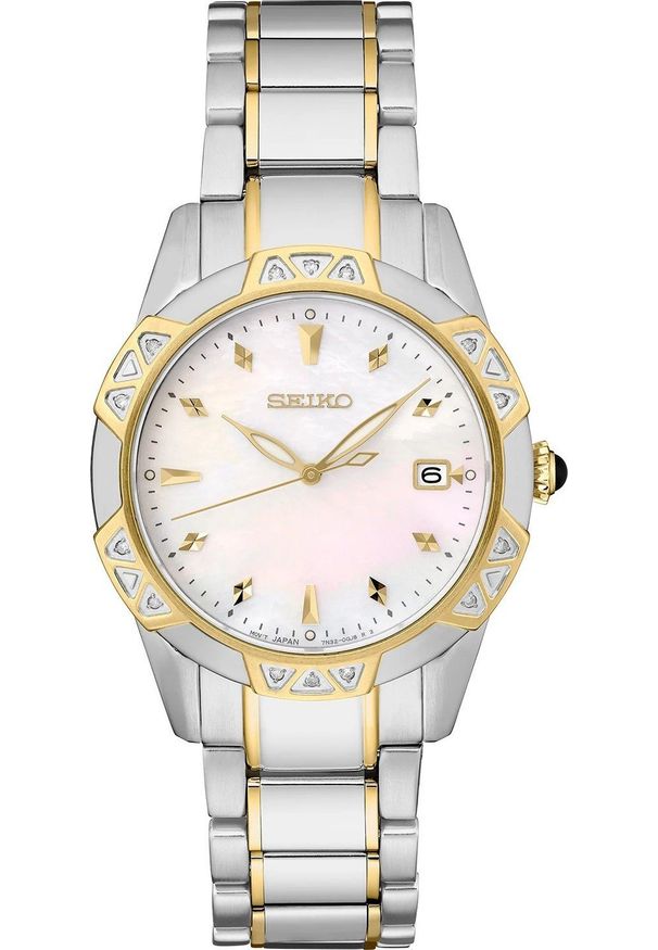 Zegarek Seiko Zegarek Damski Seiko SKK728P1 srebrny. Kolor: srebrny