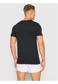 Hanro Podkoszulek Superior 3089 Czarny Slim Fit. Kolor: czarny. Materiał: bawełna